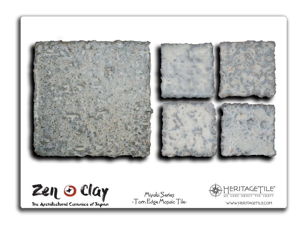 Sample Card - Miyabi Torn Edge Mosaic (Icy Blue)